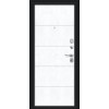 Дверь входная BRAVO Граффити-1 104/Г1 Букле черное / Snow Art