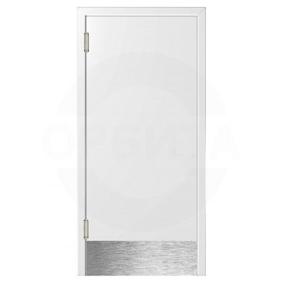 Маятниковая дверь пластиковая гладкая Kapelli Classic белый