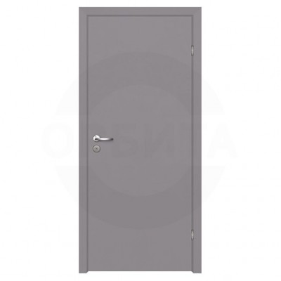Дверь финская гладкая окрашенная с четвертью Velldoris Серая (RAL 7040)